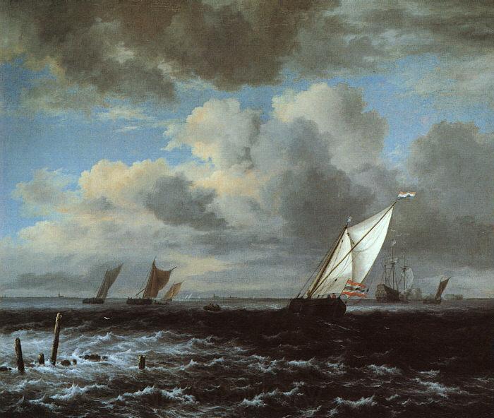 Jacob van Ruisdael Rough Sea Spain oil painting art